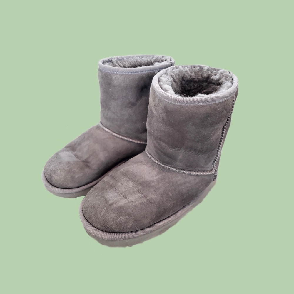 UGG Gray Classic Short Boots
